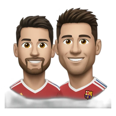 Messi and Ronaldo  sticker