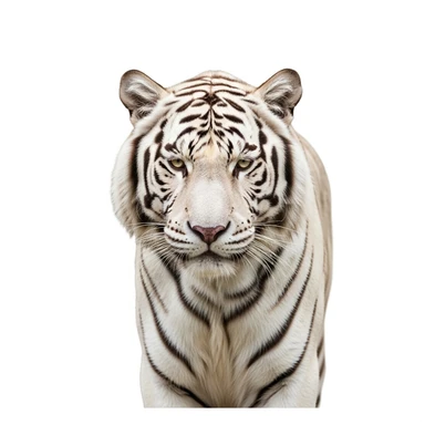 Tiger white background sticker
