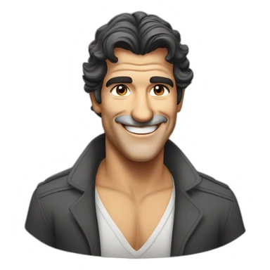 antonio banderas smiling sticker