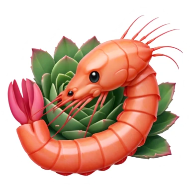 camarón cocido sticker