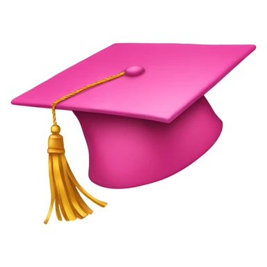 pink graduate hat sticker