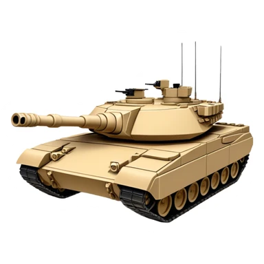 M1 Abrams Tank (sand colour) sticker
