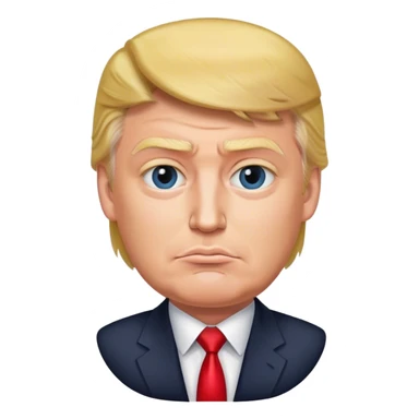 photorealistic Donald trump sticker
