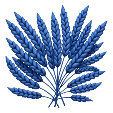 dark blue wheat kernels sticker