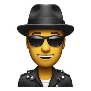 drummer with fedora sticker