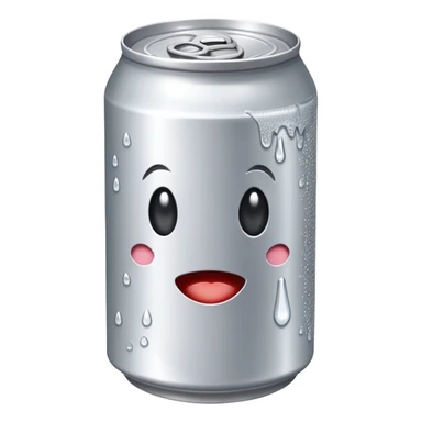 Soda can opened sticker