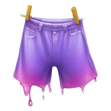 dripping wet clothes on  Washing line  sticker