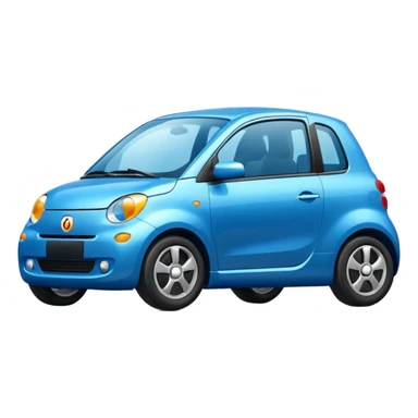 blue city car  sticker