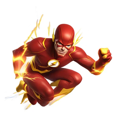 The Flash driving fast sticker