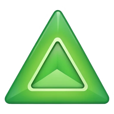 triangulo hacia arriba verde sticker