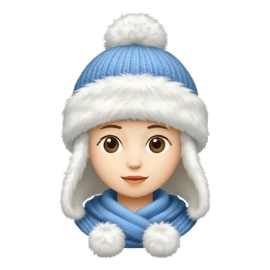 big fluffy fur winter hat cloth, only hat sticker