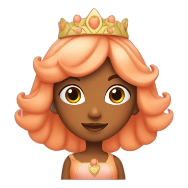 peach princess sticker