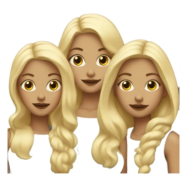 three blonde sisters sticker