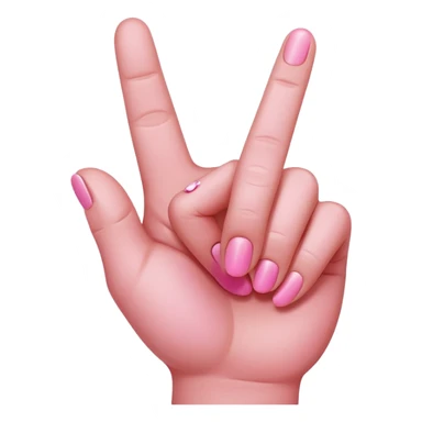 pink skinned middle finger sticker