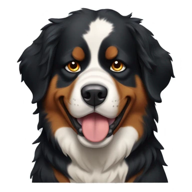 Angry bernese mountain dog sticker