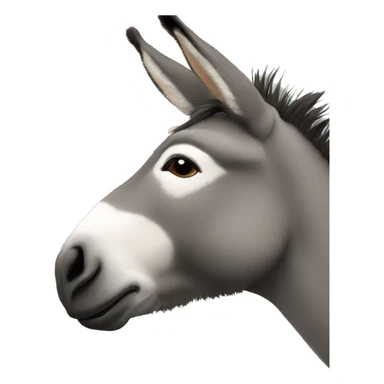 Donkey giving a kiss sticker