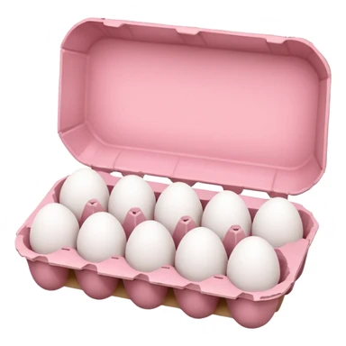 pink big egg carton sticker