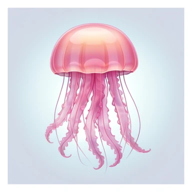light pink jellyfish sticker