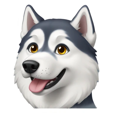 Husky with heterochromea sticker
