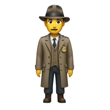 detective pensando  sticker