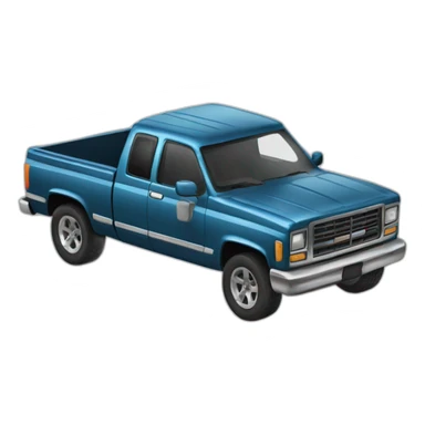 jacked up pickup truck sticker