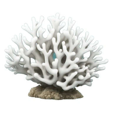White coral reef sticker