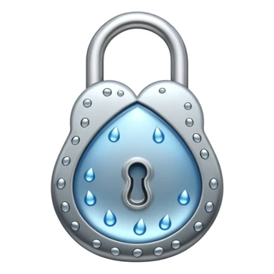 LOCK(WATERDROP SHAPED ）
 sticker