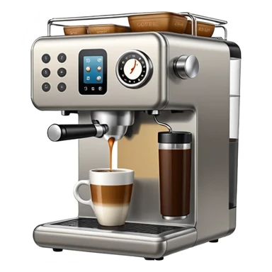 Coffe brewing machine sticker