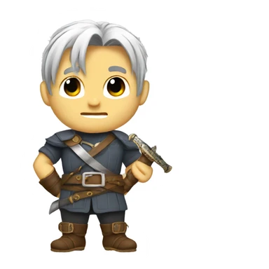 Realistic trunks with sword sticker