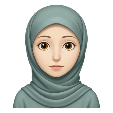 Anorexic hijabi woman sticker