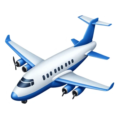 white and dark blue plane sticker