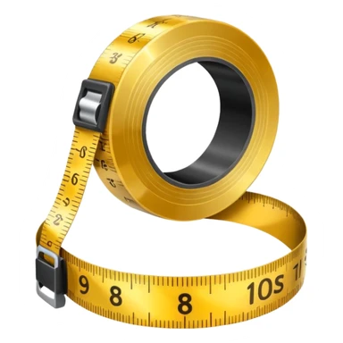 In Measure tape in gold for designers  sticker