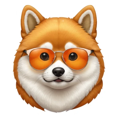 Shiba Inu with sunglasses sticker