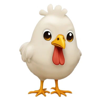 Chicken butt sticker