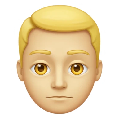 yellow face side eyeing  sticker