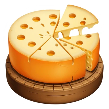 Four à raclette aoc valais demi-meule de fromage sticker