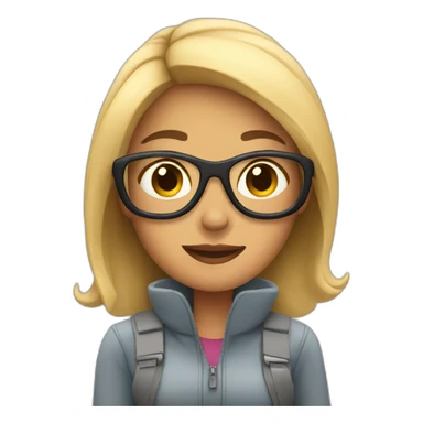 Woman on a plane sticker