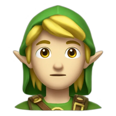 link from zelda game sticker