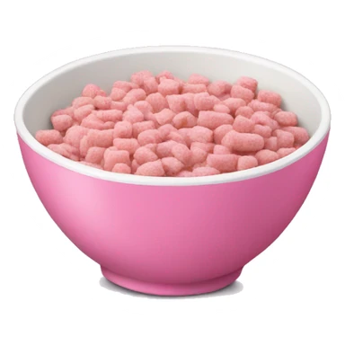 pink cereal bowl sticker
