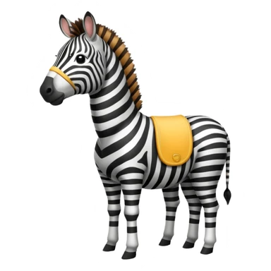 Zebra with underwear emoji  sticker