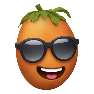 Sweet potato with sunglasses  sticker