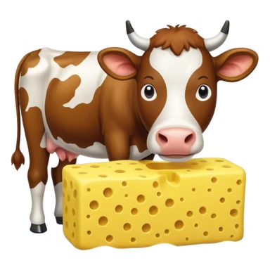 cow being washed with a sponge sticker