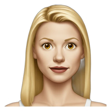 hyperrealist claire danes sticker