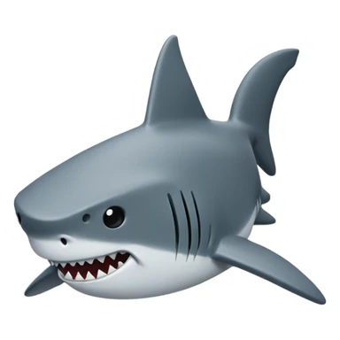 Shark playing cards sticker