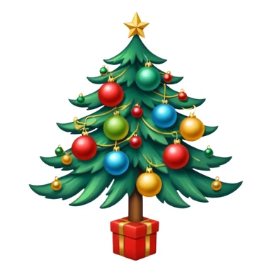 Árvore de natal,bolas de colocar na árvore, presente  sticker