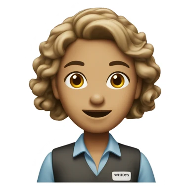 wendy’s worker  sticker