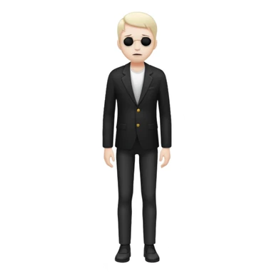 dead man full body with blazzer  sticker