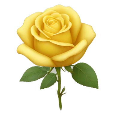 Simple yellow rose sticker