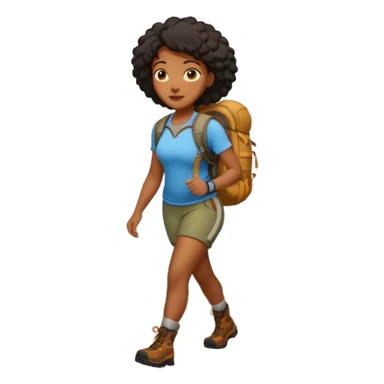Forest Path Walker black woman sticker