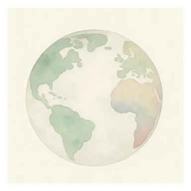 earth globe sticker